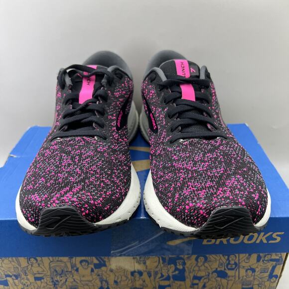 Brooks Launch 7 Running Sneakers Women Size 8 B Pink Black Comfort Neutral Shoes - Picture 2 of 9